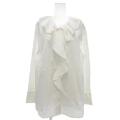 ロペピクニック ROPE Picnic タグ付き ブラウス シャツ フリル 長袖 38 白 ホワイト /NU ■GY43