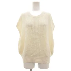 バナナリパブリック BANANA REPUBLIC ニット セーター ベスト ノースリーブ ローゲージ コットン S 白 ホワイト /NU ■GY43