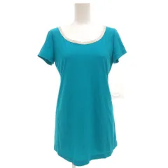 マーレンダム MARLENEDAM タグ付き 半袖Tシャツ カットソー 40 水色 ライトブルー ラメ /GV ■GY43