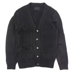 LOUNGE LIZARD ラウンジリザード ケーブルニット カーディガン ブラック系 3【中古】のサムネイル
