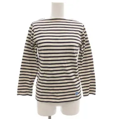 オーチバル ORCIVAL オーシバル バスクシャツ カットソー 長袖 ボートネック ボーダー 紺 ネイビー 白 ホワイト /GV