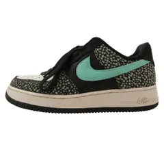 NIKE ナイキ DH7128-991 AIR FORCE 1 LOW BY YOU SAFARI COLOR エアフォース1 バイユー ローカットスニーカー ブラック系 ライトブルー系 25cm【中古】