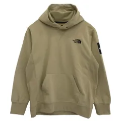 THE NORTH FACE ノースフェイス NT12035 Square Logo Hoodie スクエア ロゴ フーディー パーカー ベージュ系 S【中古】