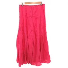 フレームワーク Framework フレアスカート ロング 麻 リネン 40 ピンク /FF ■GY43