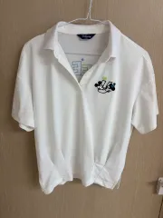 ディズニー ミッキーマウス 白 半袖 ポロTシャツ