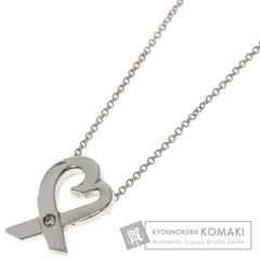 TIFFANY&Co. ティファニー ラビングハート 1P ダイヤモンド ネックレス SV レディース [中古]