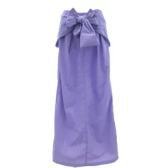 ガリャルダガランテ GALLARDAGALANTE マキシ ロングスカート ナイロン 1 紫 パープル リボンデザイン /UO ■GY43