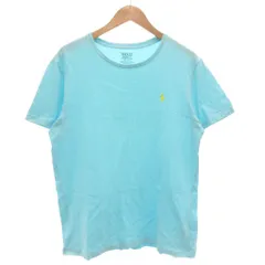 ポロ ラルフローレン POLO RALPH LAUREN Tシャツ 半袖 クルーネック ポニー刺繍 L 水色 ライトブルー /GV ☆AA★