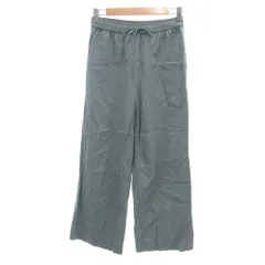 B&Y ユナイテッドアローズ BEAUTY&YOUTH ビューティー&ユース ツイルパッチポケットイージーパンツ ベイカーパンツ ワイド S ブルーグリーン 1614-199-5922 /UO ■GY43