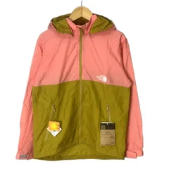 ザノースフェイス THE NORTH FACE マウンテンパーカー ナイロンジャケット 上着 フーディ バイカラー ジップアップ 150cm ピンク イエロー NPJ22210 ■GY14