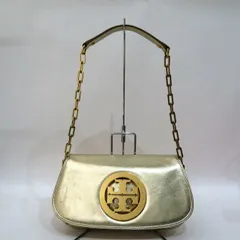     中古 トリーバーチ バッグ レザー Bランク チェーン ショルダー ゴールド TORY BURCH クラッチ レディース 【送料無料】【名谷店】