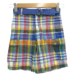ラルフローレン RALPH LAUREN ハーフカーゴパンツ ショート ベルト付 男の子 110 マルチカラー /GV ■GY14