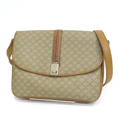     中古 セリーヌ マカダム柄 ショルダーバッグ ABランク ヴィンテージ ベージュ レディース 【送料無料】【名谷店】