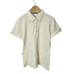 ラルフローレン RALPH LAUREN ポロシャツ カットソー ポニー刺繍 半袖 5f 白 アイボリー系 ■GY14