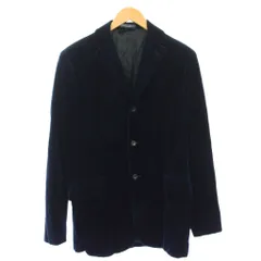 ポロ バイ ラルフローレン Polo by Ralph Lauren テーラードジャケット ベロア 肩パット入 S ネイビー /TK