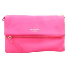 ケイトスペード KATE SPADE ワンショルダーバック レザー 牛革 ロゴ ピンク /JS