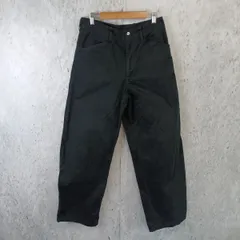 UNIQLO ユニクロ ワイドストレートジーンズ ボトムス ブラック□〇