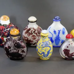 ♦中国 ガラス絵 花鳥図 自在遊環 双耳 鼻煙壺 古玩 置物飾り骨董品 レア物 ♢中国 ガラス絵 花鳥図 自在遊環 双耳 鼻煙壺 古玩 置物飾り骨董品 レア物