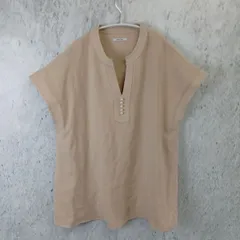 Emm Taylor エムテイラー パール装飾 カットソー ベージュ 夏物 □〇のサムネイル