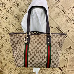 グッチ トートバッグ GG シェリーライン チャーム A4 ビジネス GA87