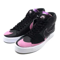 未使用品 ナイキ エスビー NIKE SB ズーム ブレーザー ミッド エッジ ZOOM BLAZER MID EDGE L スニーカー DA2189-002 ブラック ピンク 28cm
