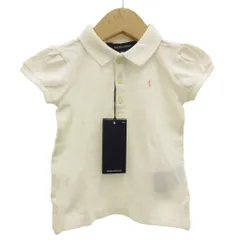ラルフローレン RALPH LAUREN タグ付き ポロシャツ 半袖 ポニー刺繍 女の子 90 白 ホワイト /GV ■GY14