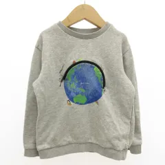 ポールスミス PAUL SMITH 地球プリント スウェット トレーナー フロントポッケ 男の子 110 グレー /GV ■GY14