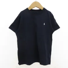 ポロ ラルフローレン POLO RALPH LAUREN 半袖Tシャツ クルーネック ポニーロゴ刺繍 120 紺 ネイビー /GV ■GY14