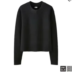 XL UNIQLO U ミラノリブ クルーネックセーター DARK GREEN