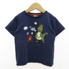 ポールスミス PAUL SMITH 半袖Tシャツ クルーネック 恐竜プリント 男の子 110  紺 ネイビー /GV ■GY14