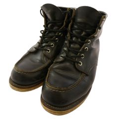 RED WING レッドウィング 8130 USA製 刺繍羽タグ IRISH SETTER BOOTS アイリッシュ セッター ブーツ ブラック系 7.5【中古】