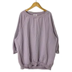 プラステ PLST ミニウラケボリュームプルオーバー 長袖 カットソー S ラベンダー