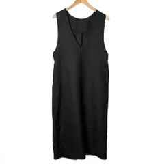 ナチュラルクチュール natural couture 前後2WAYツイードジャンスカ ジャンパースカート ノースリーブ ワンピース ロング丈 黒 ブラック 0342090500 ■GY14