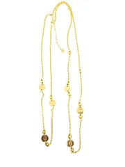 Burberry バーバリー BLACK LAVEL ゴールドロングデザインネックレス