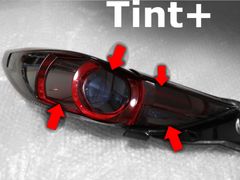 Tint+ 再利用できる テールランプ スモークフィルム CX-5 KF2P KF5P KFEP 前期 (レンズの一部のみを覆うタイプ) KF