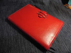 A5サイズ【差し込みベルト手帳　ノートカバー】合皮■ワイン