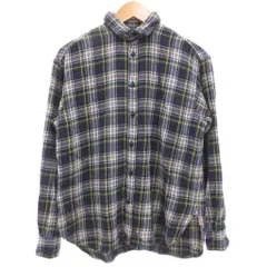 ポロ バイ ラルフローレン Polo by Ralph Lauren チェックネルシャツ 長袖 カジュアル ポニー刺繍 4 紺 緑