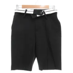 ルシェルブルー LE CIEL BLEU Biker Pants バイカーハーフパンツ ショート ストレッチ 34 黒 ブラック 白 ホワイト 24A68103 /GV