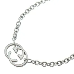 GUCCI (グッチ) インターロッキングG チェーンネックレス シルバー