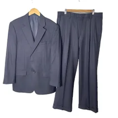 ジェームスアンダーソン バイ ビッグビジョン James Anderson by BIGVISION scabal 英国製 セットアップ オーダーメイドスーツ ビジネス テーラードジャケット 背抜き 2B パンツ スラックス ストライプ ウール 紺