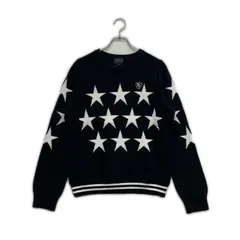 中古 レディース パーリーゲイツ PEARLY GATES セーター 2(L) 濃紺 ネイビー クルーネック 星柄