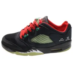NIKE (ナイキ) ×CLOT AIR JORDAN 5 RETRO LOW SP JADE クロット エアジョーダン5 レトロ ジェイド ローカットスニーカー ブラック US10/28cm DM4640-036