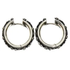 GUCCI (グッチ) インターロッキング フラワーモチーフピアス シルバーのサムネイル