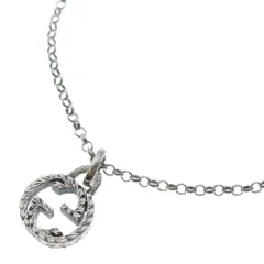 GUCCI (グッチ) インターロッキングG ネックレス ペンダント チェーン シルバー Ag925
