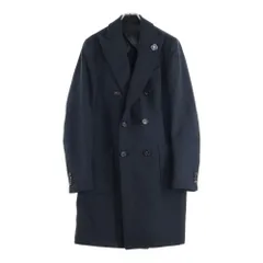 LARDINI (ラルディーニ) ブートニエール フラワーモチーフウールダブルチェスターコート グレー JJ23041AQのサムネイル