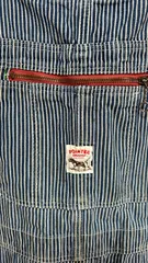 80s//vintage//USA製//POINTER//ヒッコリー//オーバーオール・サロペットのサムネイル