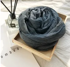 【ブルー】大判 ストール レディース 春 夏 秋 薄手 グラデーション ショール 冷房対策 紫外線対策 寒さ対策 巻き物 おしゃれ かわいい