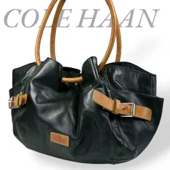 【B4400 】  COLE HAAN コールハーン ショルダーバッグ ハンドバッグ レザー ブラック ブラウン 肩掛け 大容量 レディース