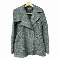 ジルサンダー JIL SANDER アシンメトリー ツイード ジャケット 灰 グレー 36 S位 138710 21810582 ■GY41のサムネイル