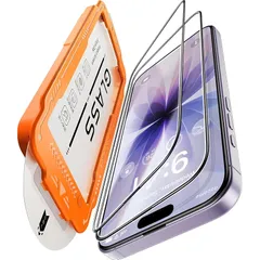 【新品】 iphone 17 ガラスフィルム 【米軍No.1規格航空材料&独創的なガイド枠】 2枚セット いphone17 保護フィルム 全面保護 最強硬度10H 耐衝撃 气泡なしZeniss 自動吸着 貼付け簡単 iphone17フィルム 超クリア画質  1